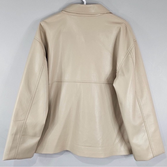 ARITZIA Sunday Best Gabby Vegan Leather Jacket Sz. Large - Picture 6 of 10